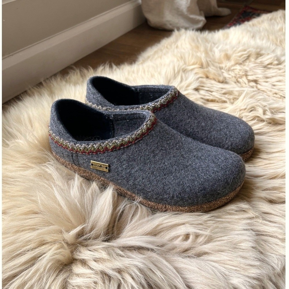 Haflinger Unisex Wool Slippers Clogs